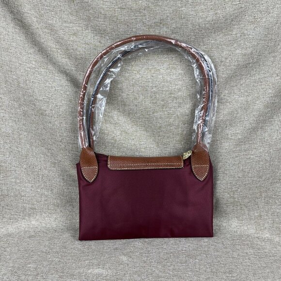 NWT Longchamp Le Pliage Original Large Shoulder Nylon Bag Tote Red - Picture 2 of 10